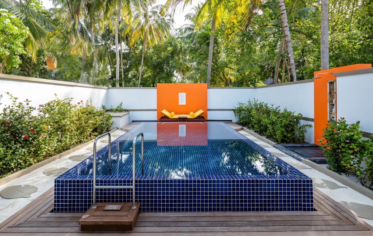 Velavaru Deluxe Beachfront Pool Villa-Private Pool Terrace